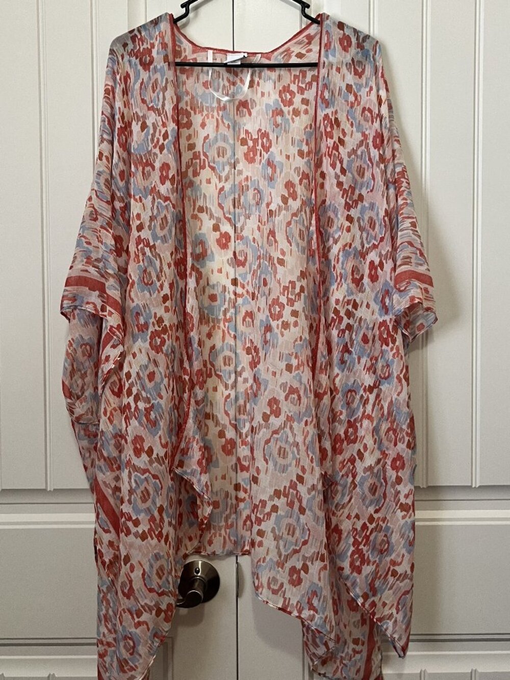 SONOMA Goods For Life One Size Plus Sheer Ikat Kimono Cover Up NWOT Plus Size OS
